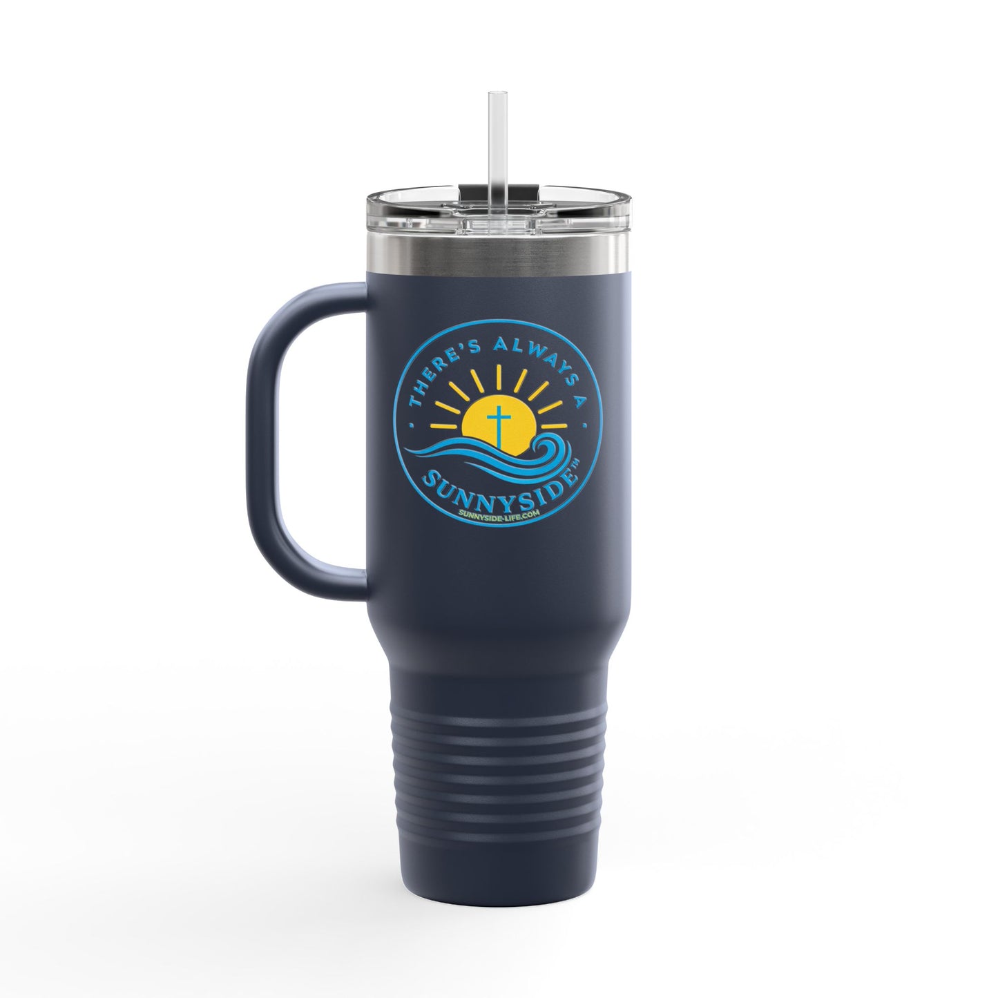 There’s Always a Sunnyside™ 40oz Insulated Travel Mug | Sunnyside Life™ Signature Tumbler