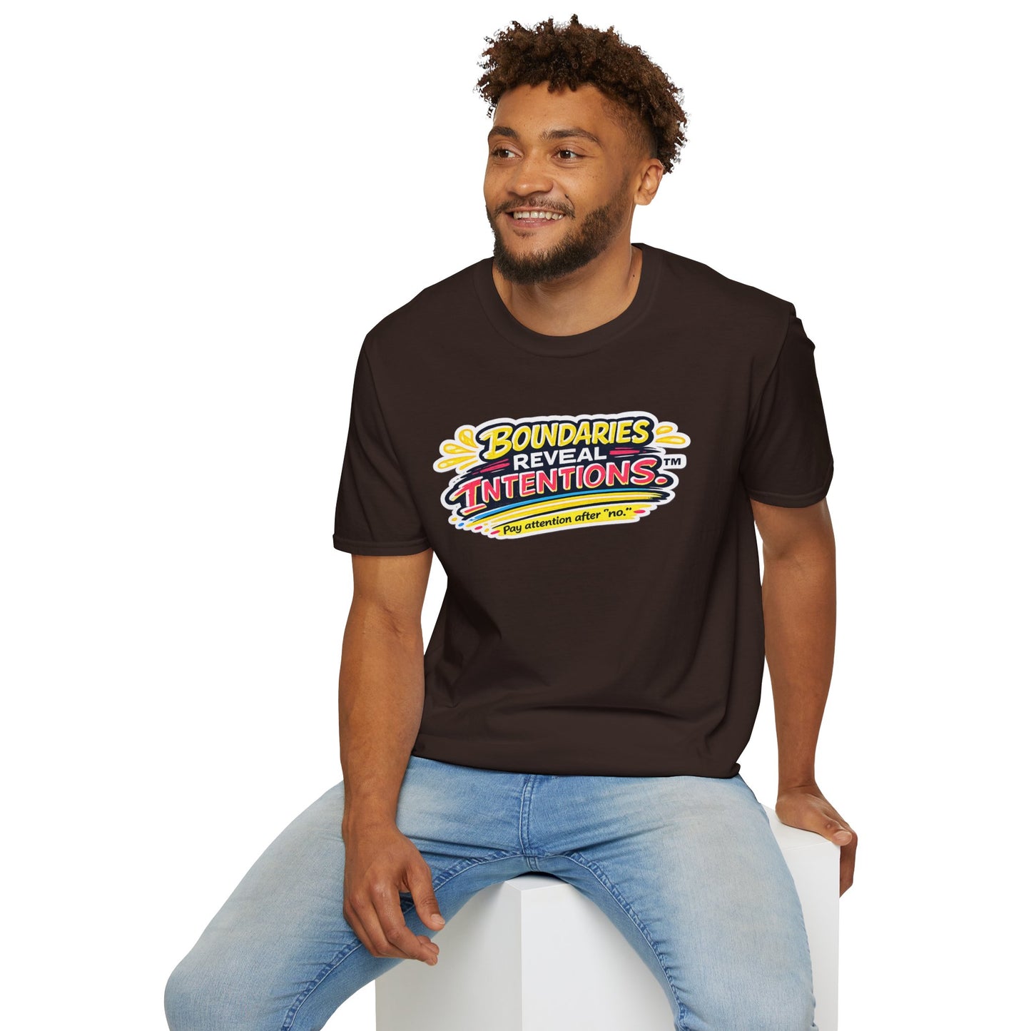 Boundaries Reveal Intentions™ Graphic Tee | Emotional Health Statement Shirt | Sunnyside Life™