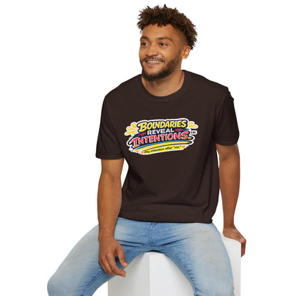 Boundaries Reveal Intentions™ Graphic Tee | Emotional Health Statement Shirt | Sunnyside Life™