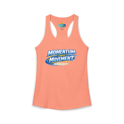 MOMENTUM LOVES MOVEMENT™ Racerback Tank Top – Start Where You Are | Motivational Women’s Tank