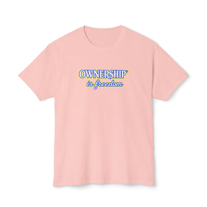 OWNERSHIP IS FREEDOM™ Unisex T-Shirt | Personal Growth Graphic Tee | Self-Leadership Shirt | Inspirational Quote Apparel | Sunnyside Life™