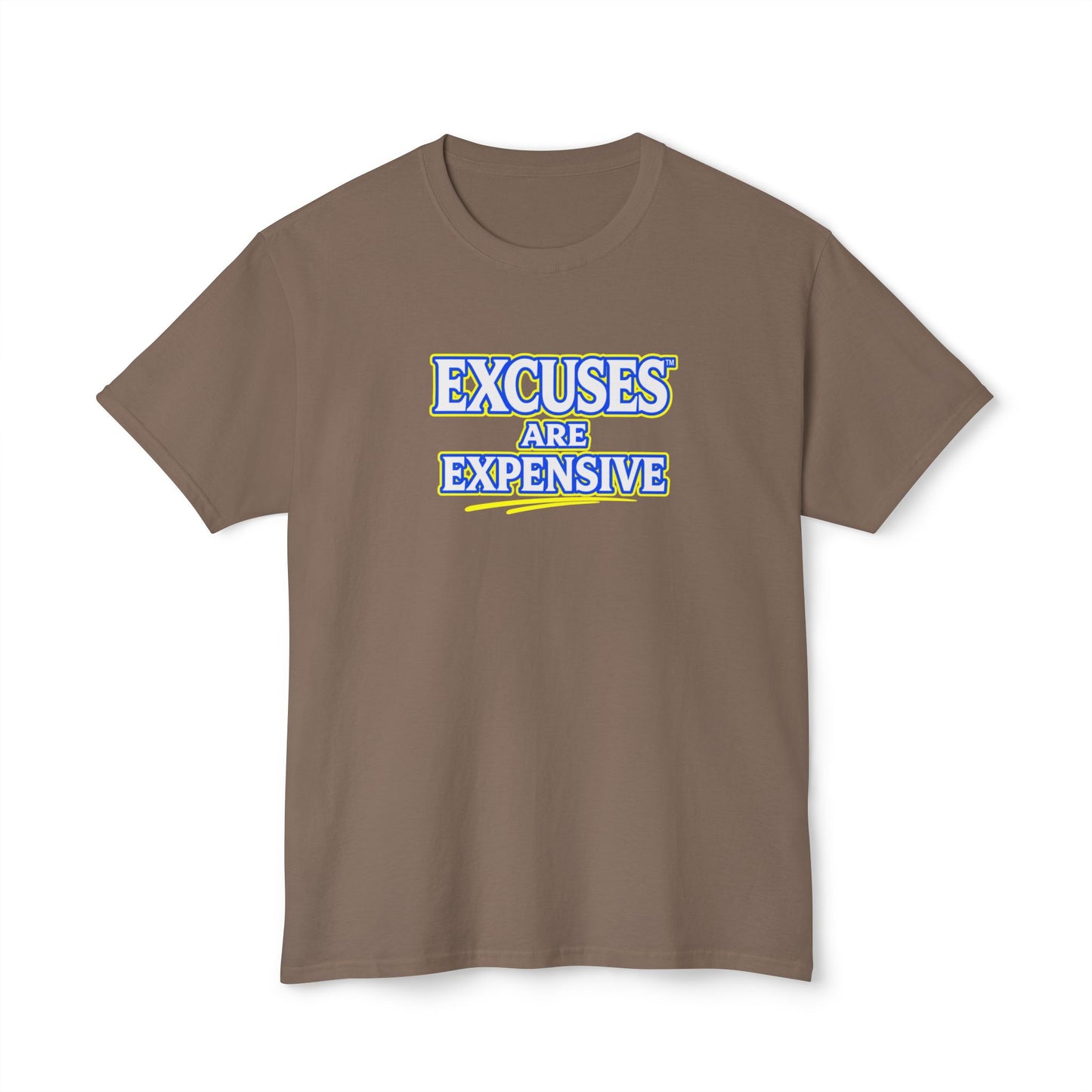 EXCUSES ARE EXPENSIVE™ Unisex T-Shirt | Motivational Graphic Tee | Personal Growth Apparel | Mindset Shirt | Sunnyside Life™
