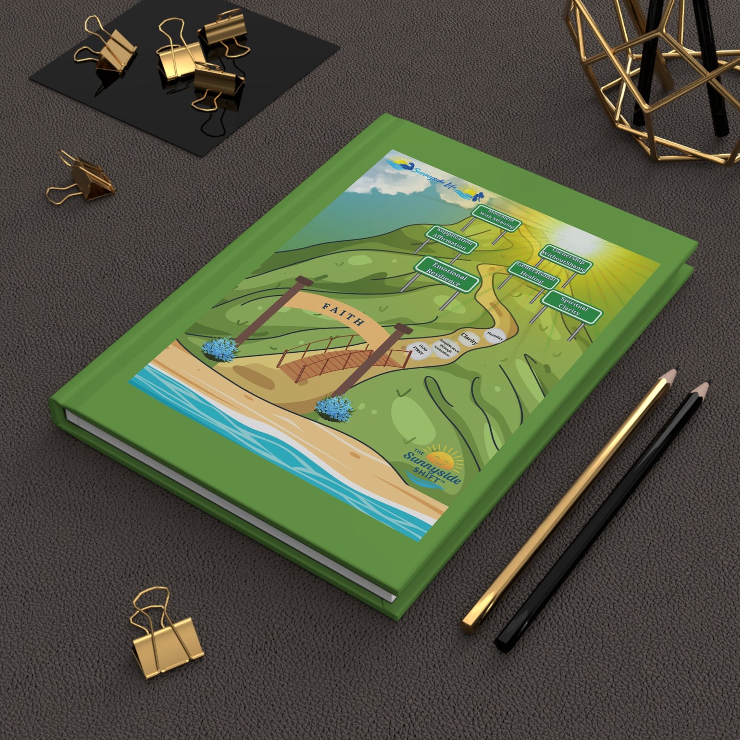 The Shift Mountain Hardcover Journal — Your Illustrated Sunnyside Shift Roadmap