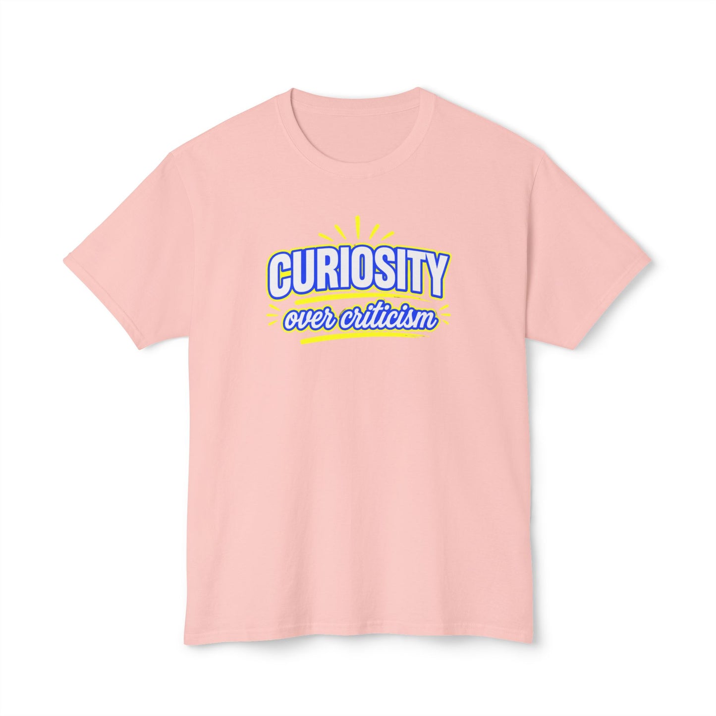 CURIOSITY OVER CRITICISM™ Unisex T-Shirt | Growth Mindset Graphic Tee | Personal Development Shirt | Inspirational Quote Apparel | Sunnyside Life™