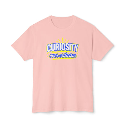 CURIOSITY OVER CRITICISM™ Unisex T-Shirt | Growth Mindset Graphic Tee | Personal Development Shirt | Inspirational Quote Apparel | Sunnyside Life™