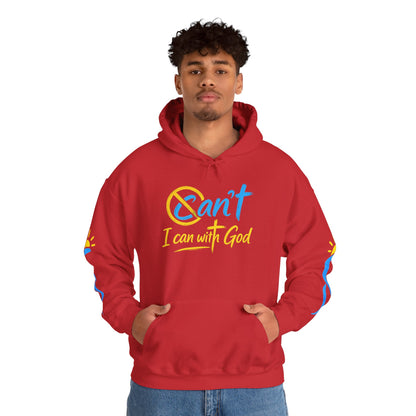 I Can With God™ Christian Hoodie | Faith-Based Inspirational Sweatshirt | Motivational Religious Pullover | Sunnyside Life™