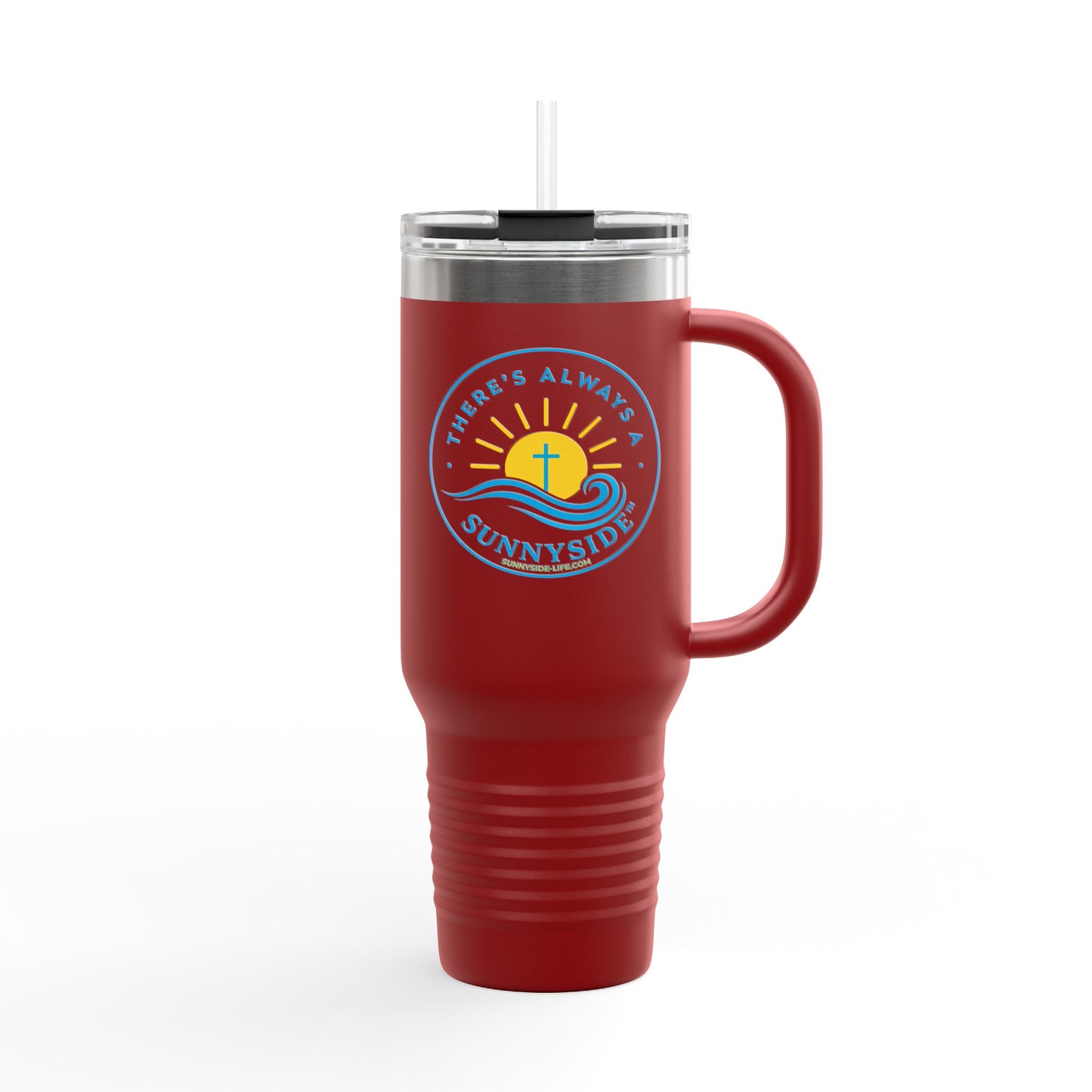 There’s Always a Sunnyside™ 40oz Insulated Travel Mug | Sunnyside Life™ Signature Tumbler