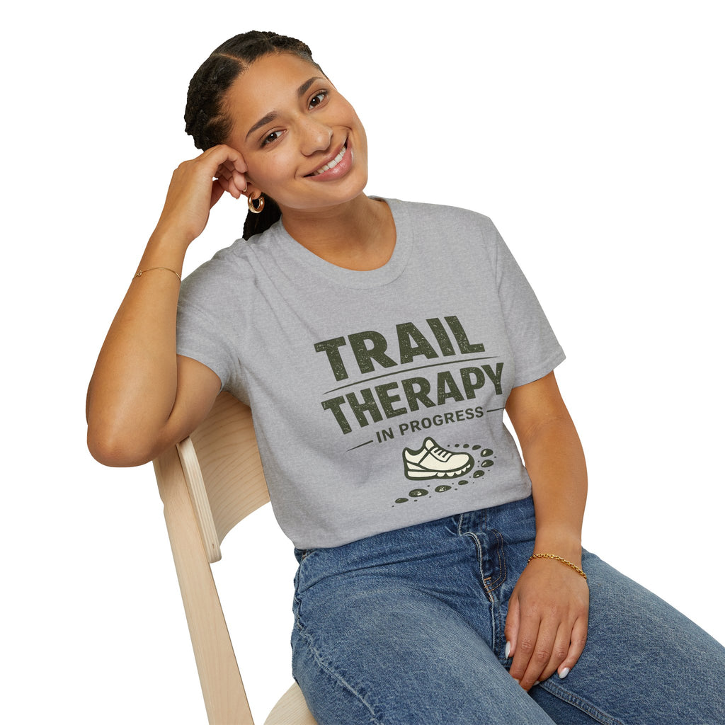 Trail Therapy T-Shirt — "Trail Therapy In Progress" Hiking Shirt