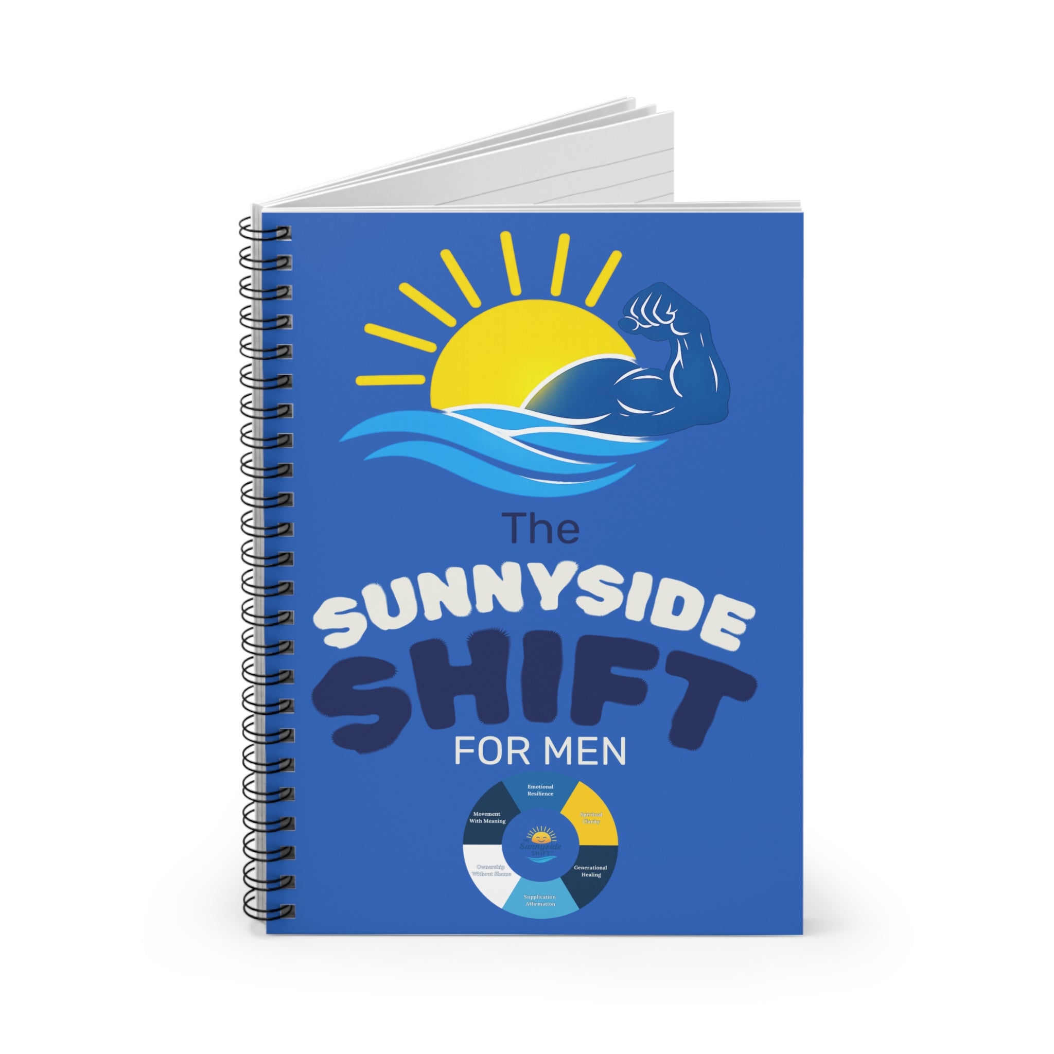 Sunnyside Shift Notebook — Ruled Spiral Journal for Men