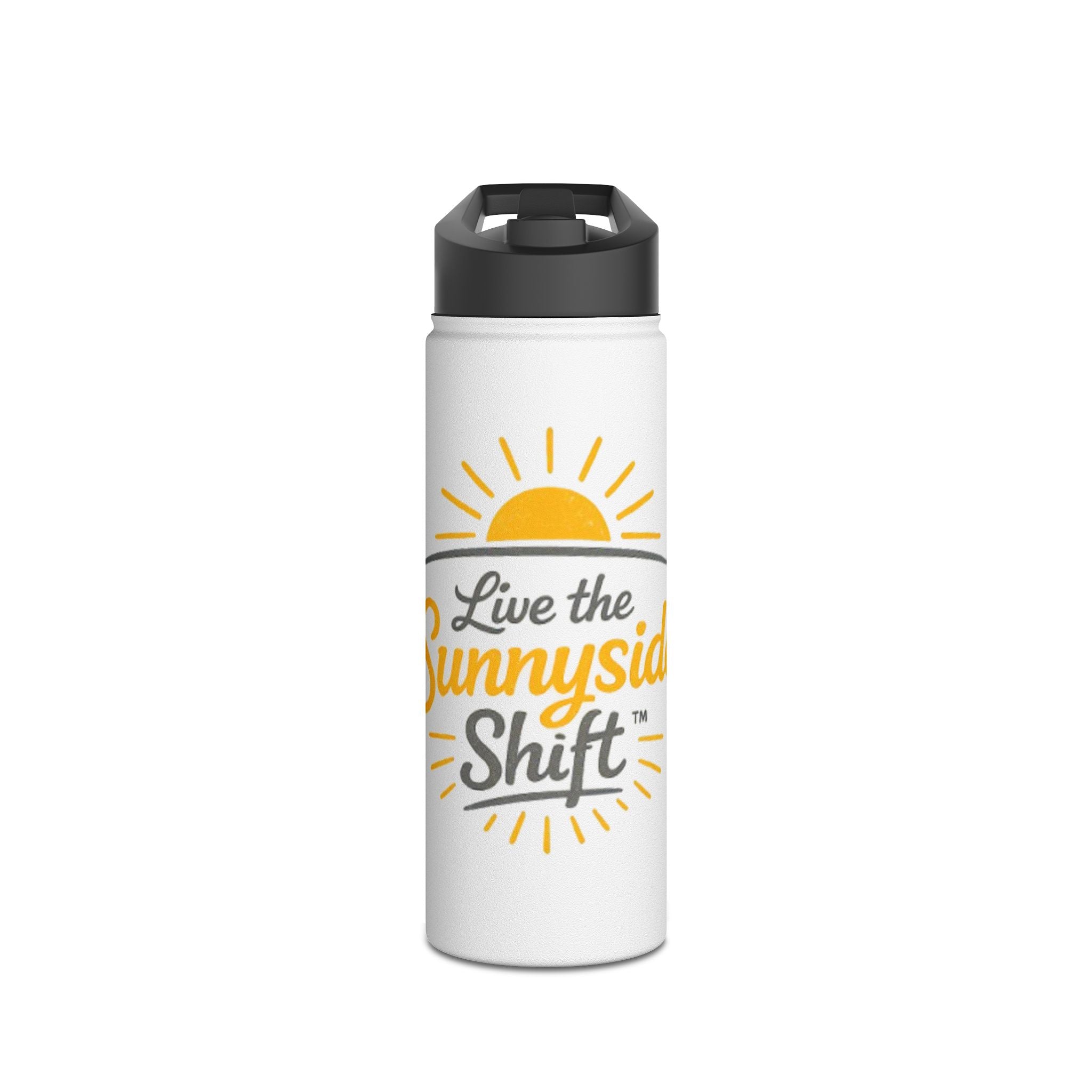 Live The Sunnyside Shift Stainless Steel Water Bottle — Motivational Hydration