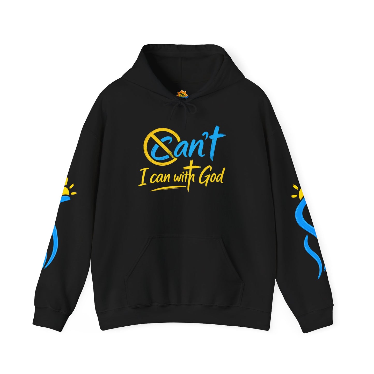 I Can With God™ Christian Hoodie | Faith-Based Inspirational Sweatshirt | Motivational Religious Pullover | Sunnyside Life™