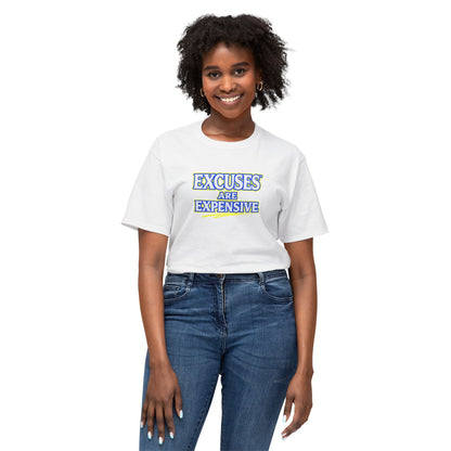 EXCUSES ARE EXPENSIVE™ Unisex T-Shirt | Motivational Graphic Tee | Personal Growth Apparel | Mindset Shirt | Sunnyside Life™