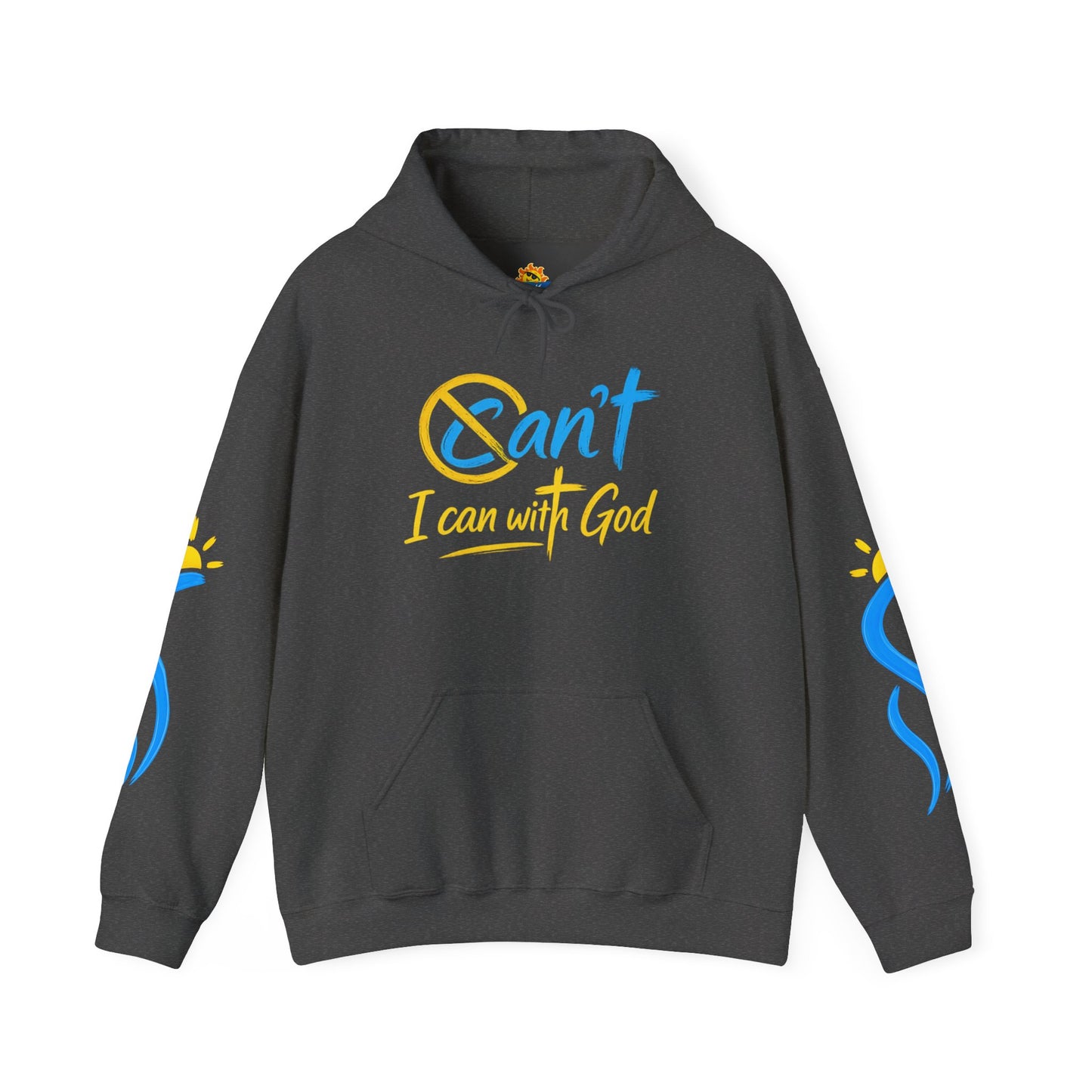 I Can With God™ Christian Hoodie | Faith-Based Inspirational Sweatshirt | Motivational Religious Pullover | Sunnyside Life™