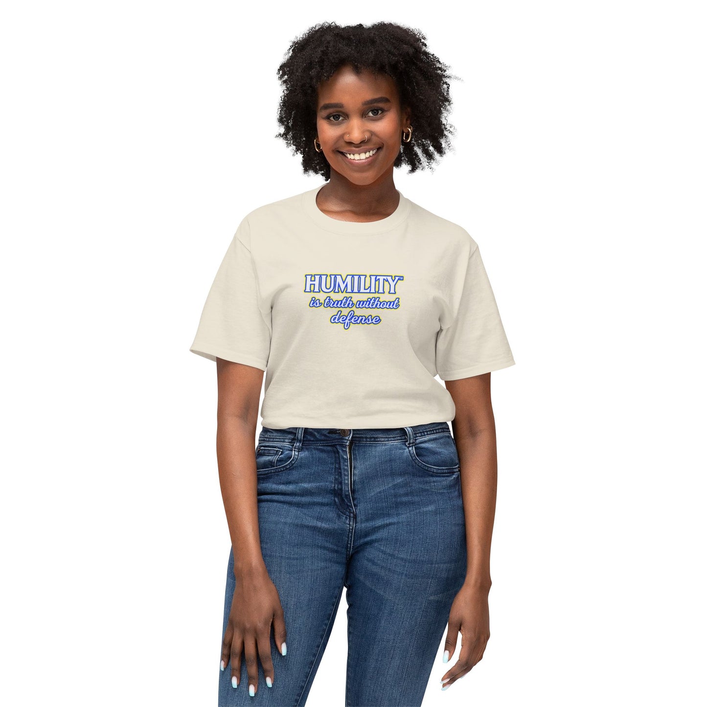 HUMILITY IS TRUTH WITHOUT DEFENSE™ Unisex T-Shirt | Faith & Growth Graphic Tee | Christian Inspirational Shirt | Personal Growth Apparel | Sunnyside Life™