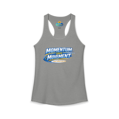 MOMENTUM LOVES MOVEMENT™ Racerback Tank Top – Start Where You Are | Motivational Women’s Tank