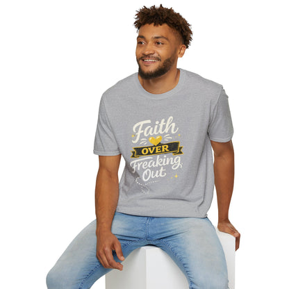 Unisex T-Shirt — "Faith Over Freaking Out" Inspirational Graphic Tee