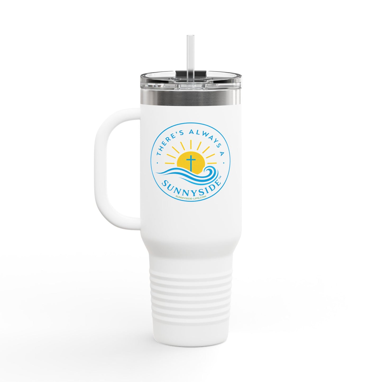 There’s Always a Sunnyside™ 40oz Insulated Travel Mug | Sunnyside Life™ Signature Tumbler