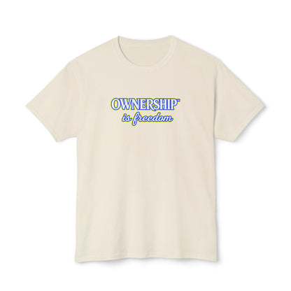 OWNERSHIP IS FREEDOM™ Unisex T-Shirt | Personal Growth Graphic Tee | Self-Leadership Shirt | Inspirational Quote Apparel | Sunnyside Life™