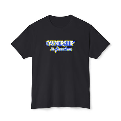 OWNERSHIP IS FREEDOM™ Unisex T-Shirt | Personal Growth Graphic Tee | Self-Leadership Shirt | Inspirational Quote Apparel | Sunnyside Life™