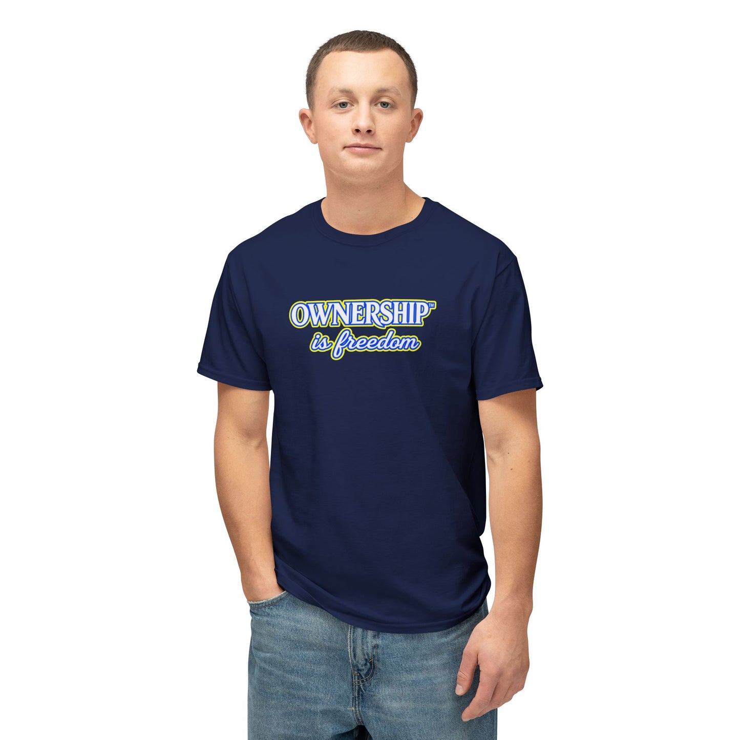 OWNERSHIP IS FREEDOM™ Unisex T-Shirt | Personal Growth Graphic Tee | Self-Leadership Shirt | Inspirational Quote Apparel | Sunnyside Life™
