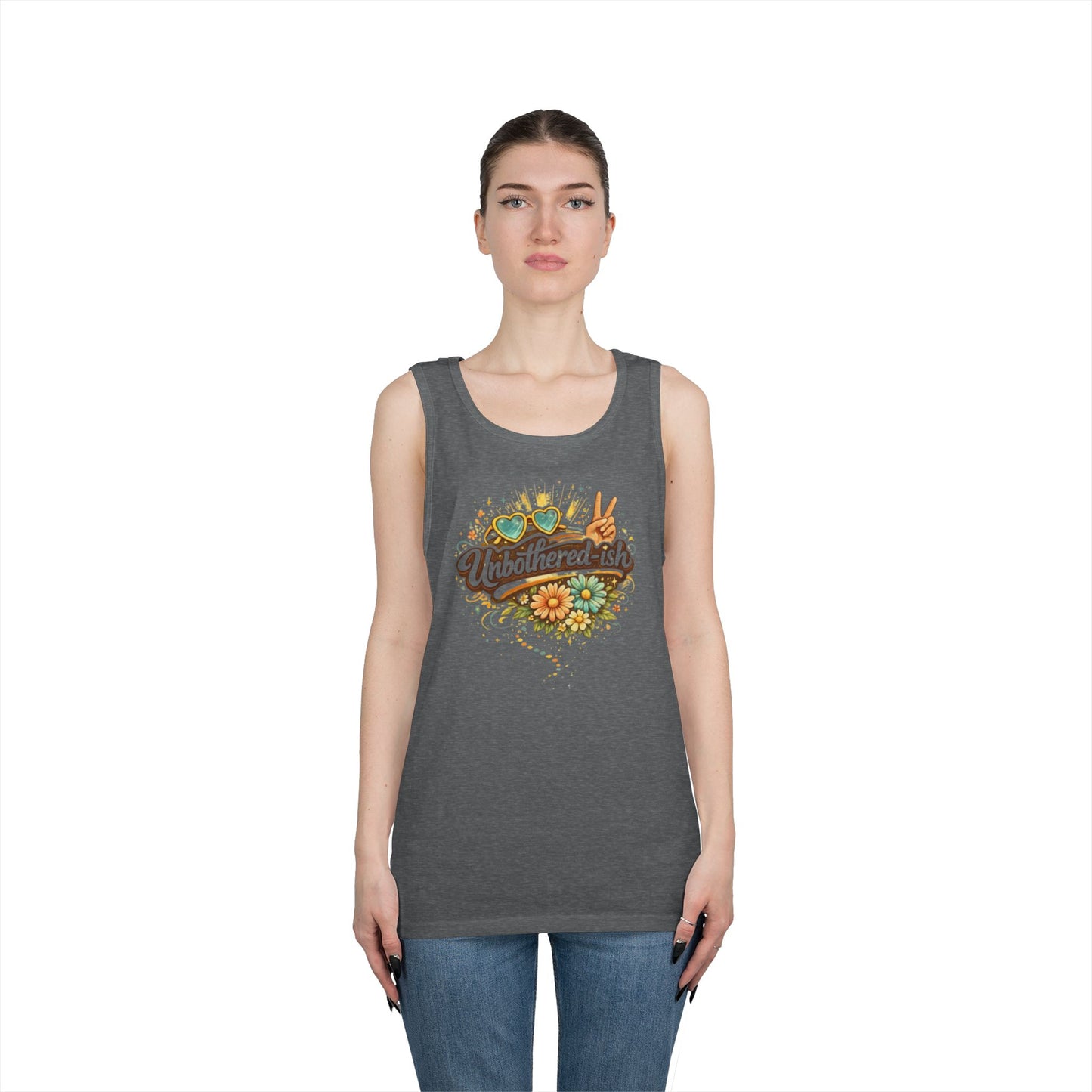 Unbothered-ish / Kiss My Sunnyside Tank — Relaxed Tank Top