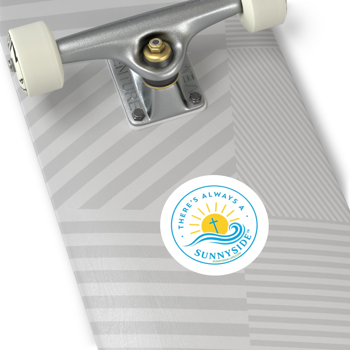 There’s Always a Sunnyside™ Round Sticker | Sunnyside Life™ Official Logo Decal (2”–6”)
