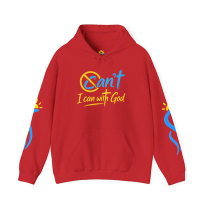 I Can With God™ Christian Hoodie | Faith-Based Inspirational Sweatshirt | Motivational Religious Pullover | Sunnyside Life™