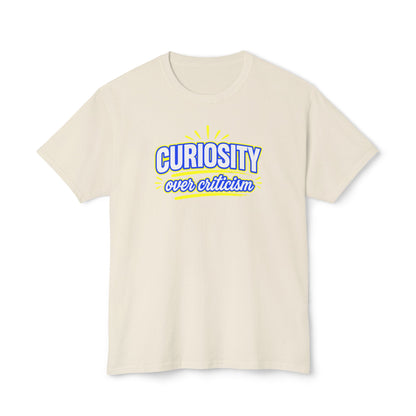 CURIOSITY OVER CRITICISM™ Unisex T-Shirt | Growth Mindset Graphic Tee | Personal Development Shirt | Inspirational Quote Apparel | Sunnyside Life™