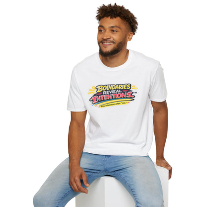 Boundaries Reveal Intentions™ Graphic Tee | Emotional Health Statement Shirt | Sunnyside Life™