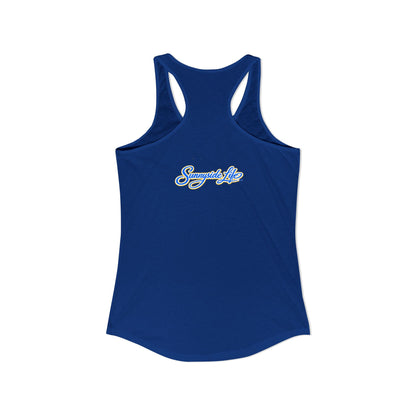 JESUS WALKED EVERYWHERE™ Racerback Tank Top – Just Saying | Christian Women’s Tank