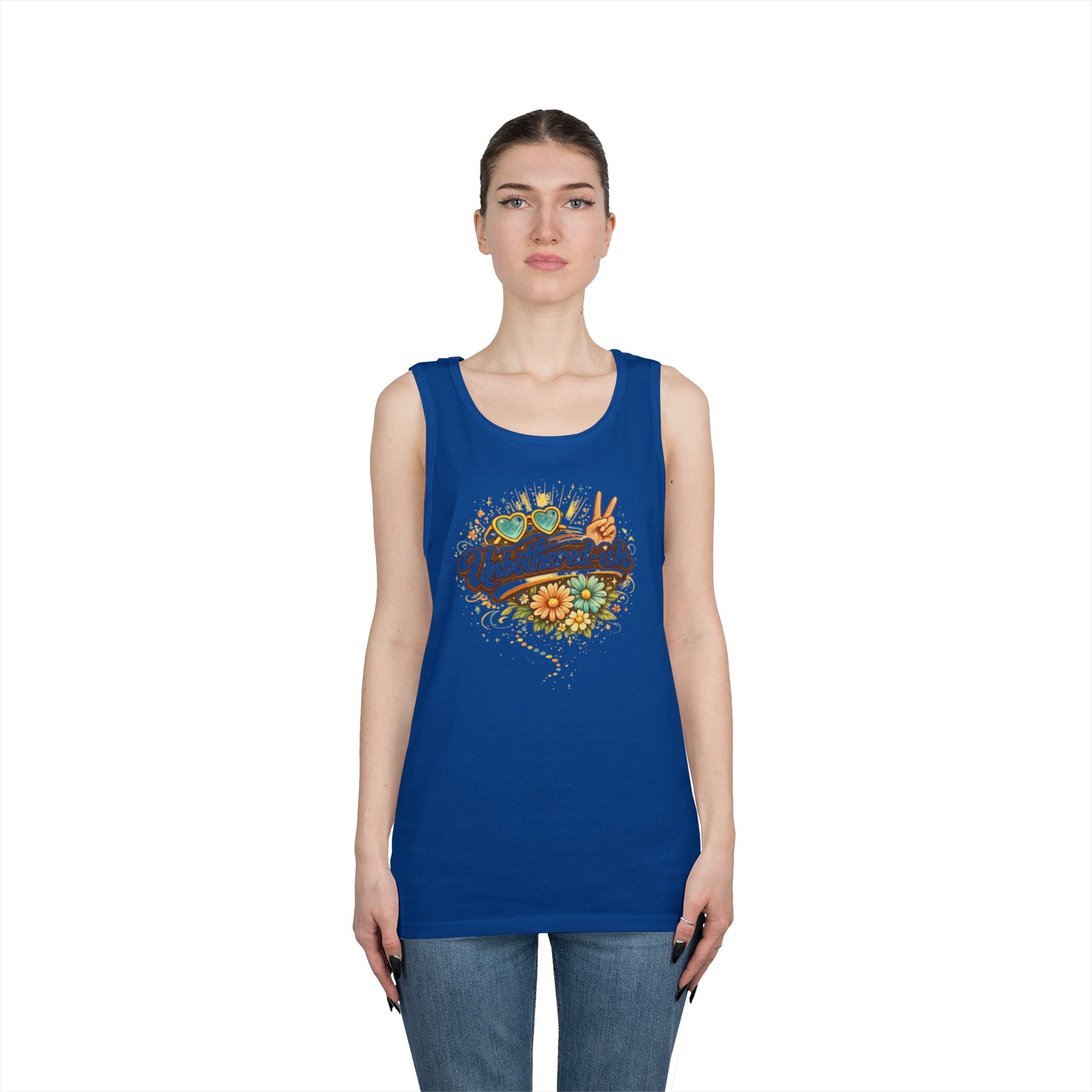 Unbothered-ish / Kiss My Sunnyside Tank — Relaxed Tank Top