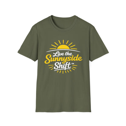Live The Sunnyside Shift™ — Unisex Softstyle T-Shirt