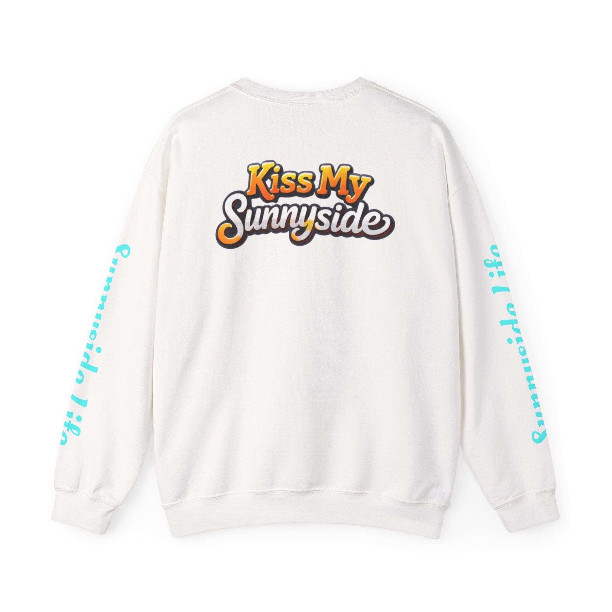SHIFT Crewneck Sweatshirt — 'Shift Happens / Kiss My Sunnyside' Retro Graphic Pullover