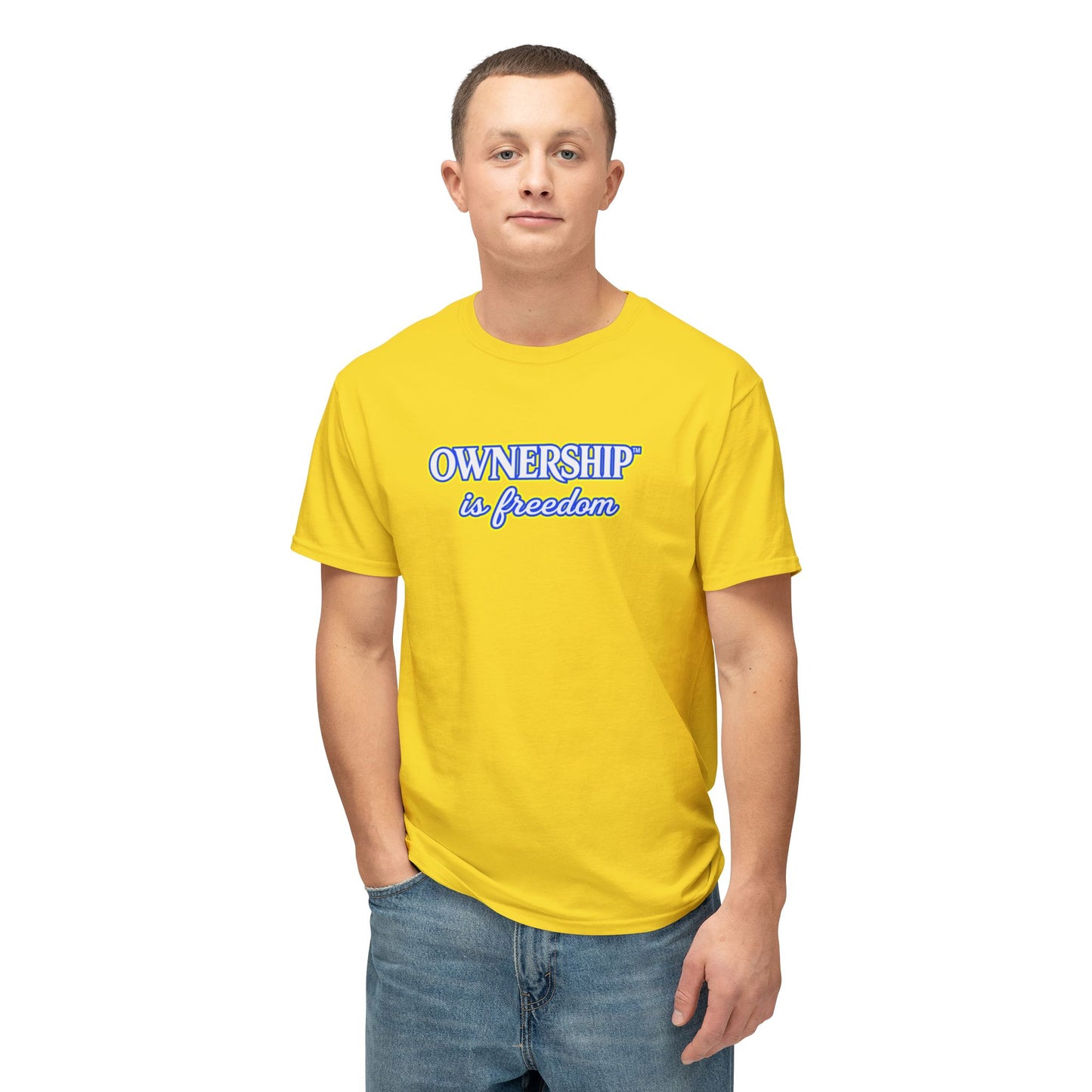 OWNERSHIP IS FREEDOM™ Unisex T-Shirt | Personal Growth Graphic Tee | Self-Leadership Shirt | Inspirational Quote Apparel | Sunnyside Life™