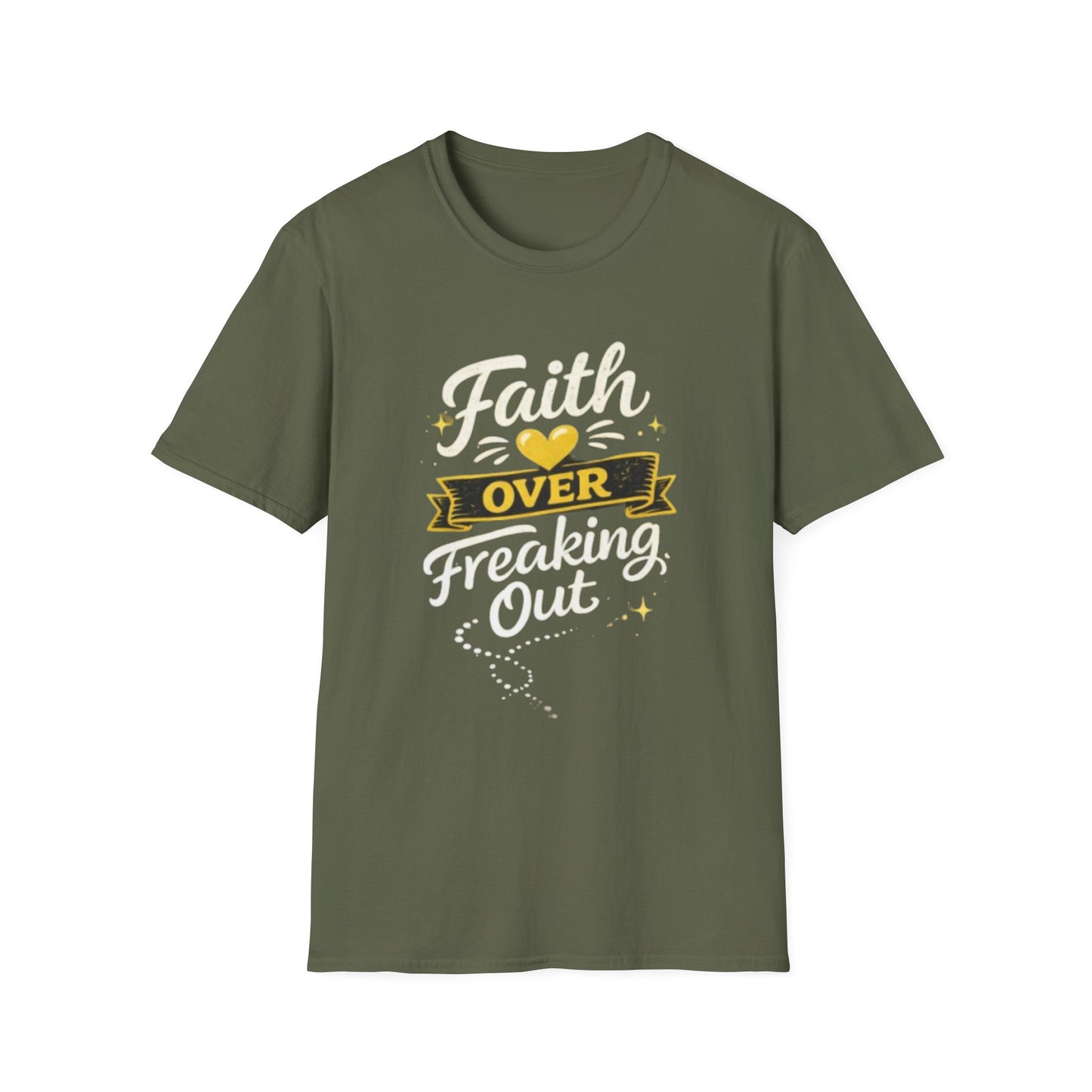 Unisex T-Shirt — "Faith Over Freaking Out" Inspirational Graphic Tee