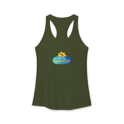 The World Got Darker. So I Got Brighter.™ Womens Racerback Tank | Sunnyside Life™