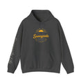 Live The Sunnyside Shift™ — Retro Sun Script Hooded Sweatshirt