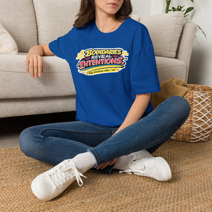 Boundaries Reveal Intentions™ Graphic Tee | Emotional Health Statement Shirt | Sunnyside Life™