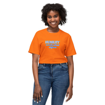 HUMILITY IS TRUTH WITHOUT DEFENSE™ Unisex T-Shirt | Faith & Growth Graphic Tee | Christian Inspirational Shirt | Personal Growth Apparel | Sunnyside Life™