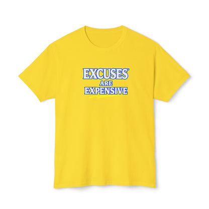 EXCUSES ARE EXPENSIVE™ Unisex T-Shirt | Motivational Graphic Tee | Personal Growth Apparel | Mindset Shirt | Sunnyside Life™