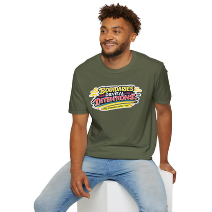 Boundaries Reveal Intentions™ Graphic Tee | Emotional Health Statement Shirt | Sunnyside Life™