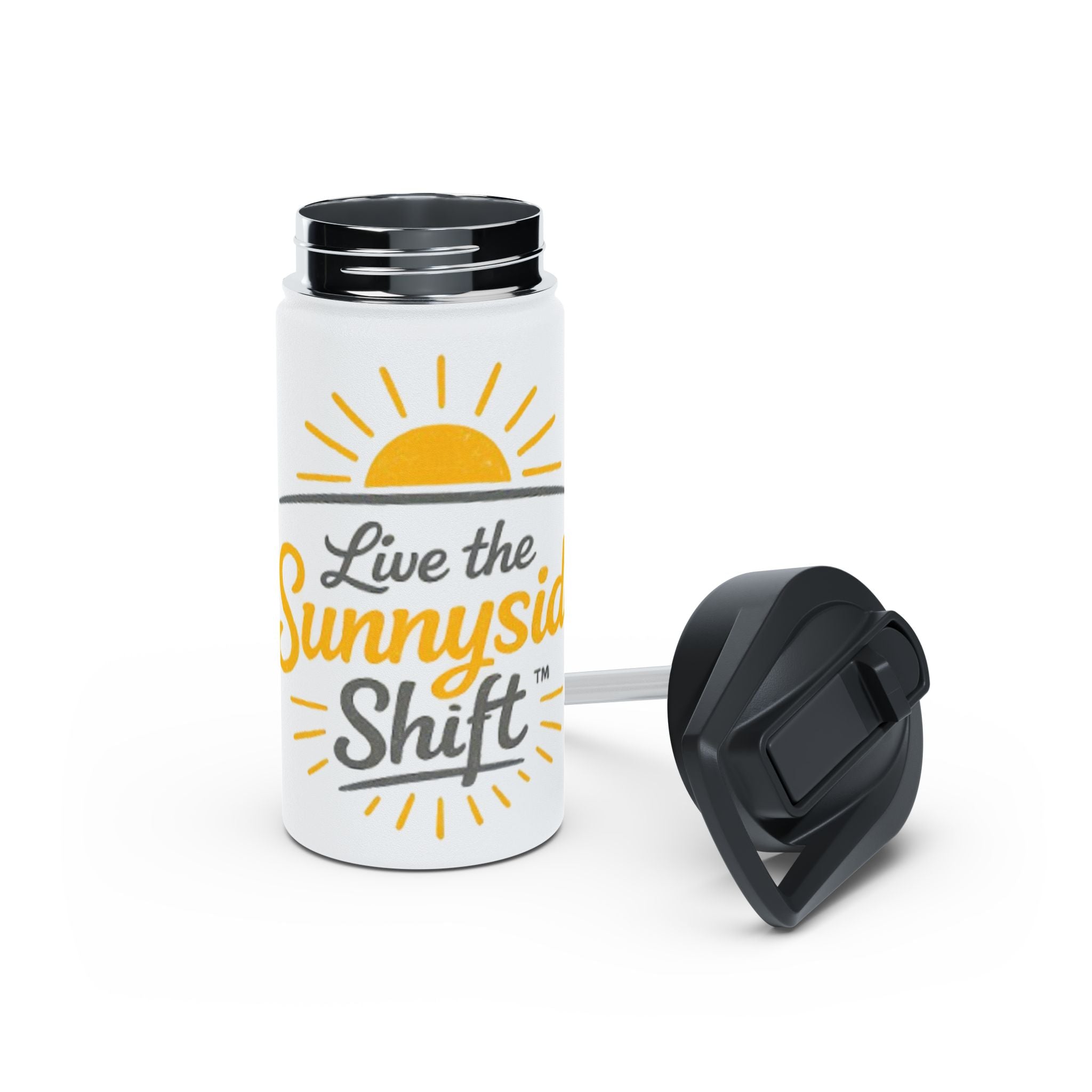 Live The Sunnyside Shift Stainless Steel Water Bottle — Motivational Hydration