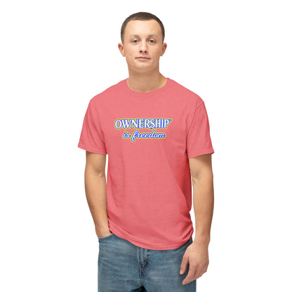 OWNERSHIP IS FREEDOM™ Unisex T-Shirt | Personal Growth Graphic Tee | Self-Leadership Shirt | Inspirational Quote Apparel | Sunnyside Life™