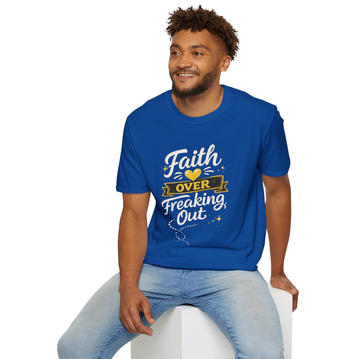 Unisex T-Shirt — "Faith Over Freaking Out" Inspirational Graphic Tee