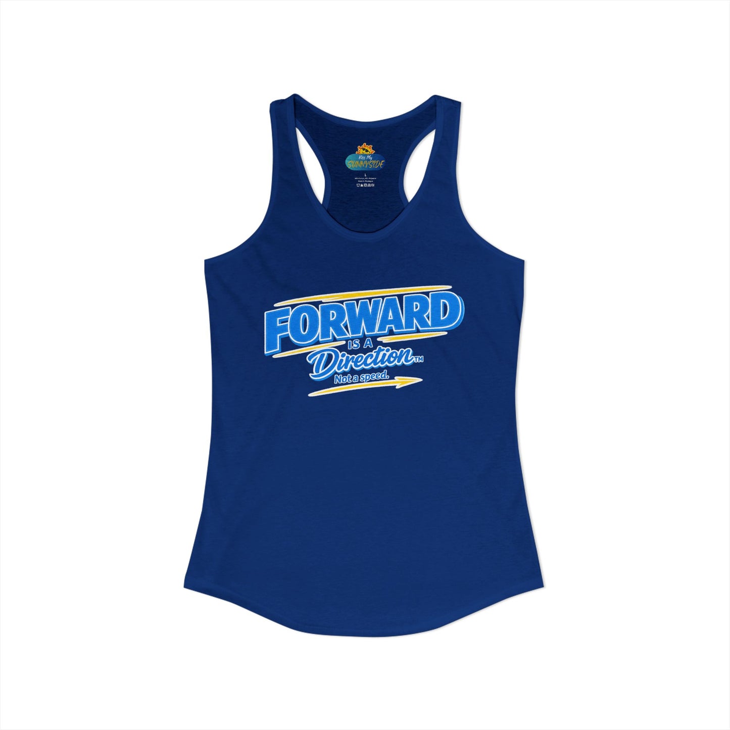 FORWARD IS A DIRECTION™ Racerback Tank Top | Inspirational Women’s Fitness Tank | Motivation & Personal Growth Apparel