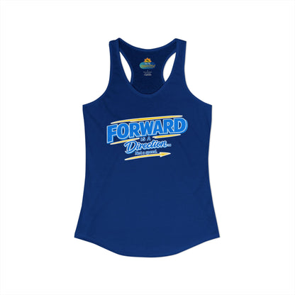 FORWARD IS A DIRECTION™ Racerback Tank Top | Inspirational Women’s Fitness Tank | Motivation & Personal Growth Apparel