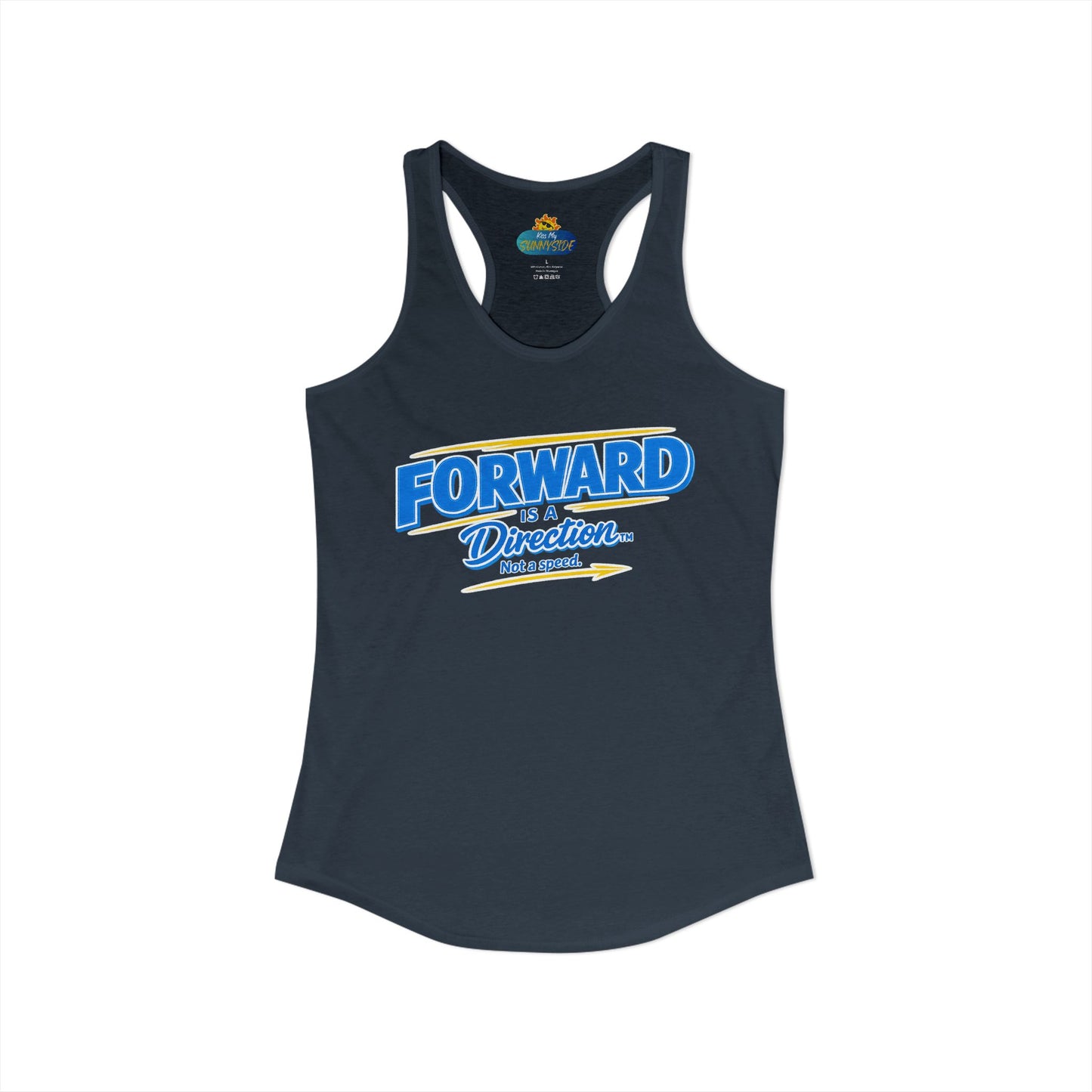 FORWARD IS A DIRECTION™ Racerback Tank Top | Inspirational Women’s Fitness Tank | Motivation & Personal Growth Apparel
