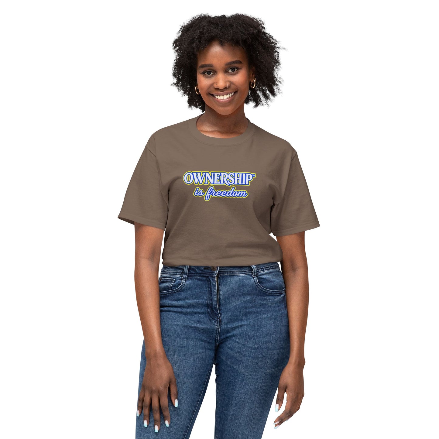 OWNERSHIP IS FREEDOM™ Unisex T-Shirt | Personal Growth Graphic Tee | Self-Leadership Shirt | Inspirational Quote Apparel | Sunnyside Life™