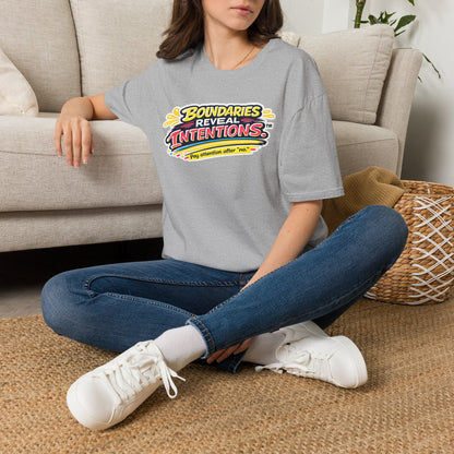 Boundaries Reveal Intentions™ Graphic Tee | Emotional Health Statement Shirt | Sunnyside Life™