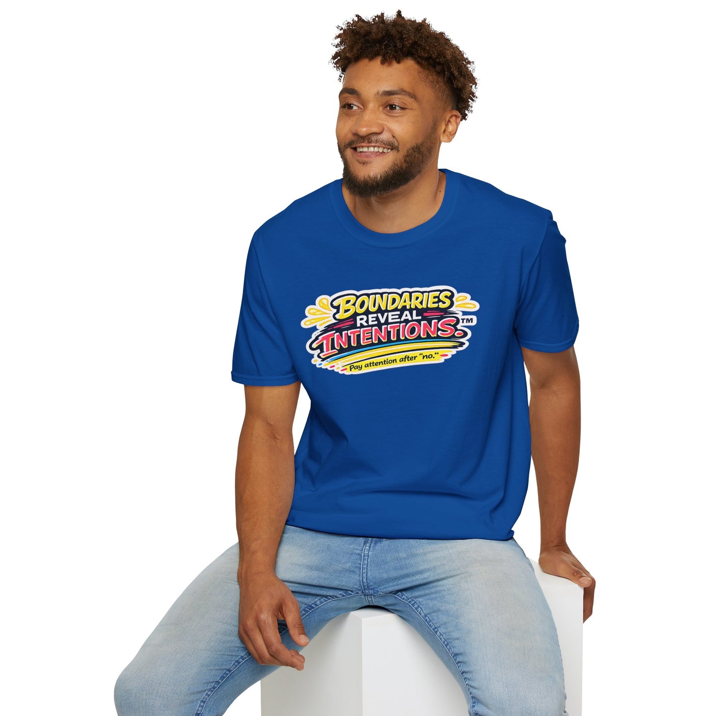 Boundaries Reveal Intentions™ Graphic Tee | Emotional Health Statement Shirt | Sunnyside Life™